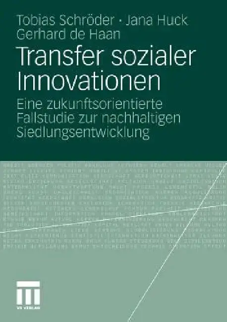 Cover of Transfer Sozialer Innovationen