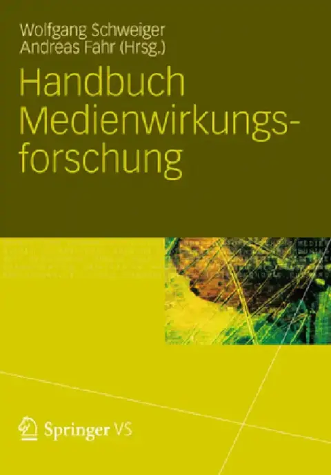 Cover of Handbuch Medienwirkungsforschung