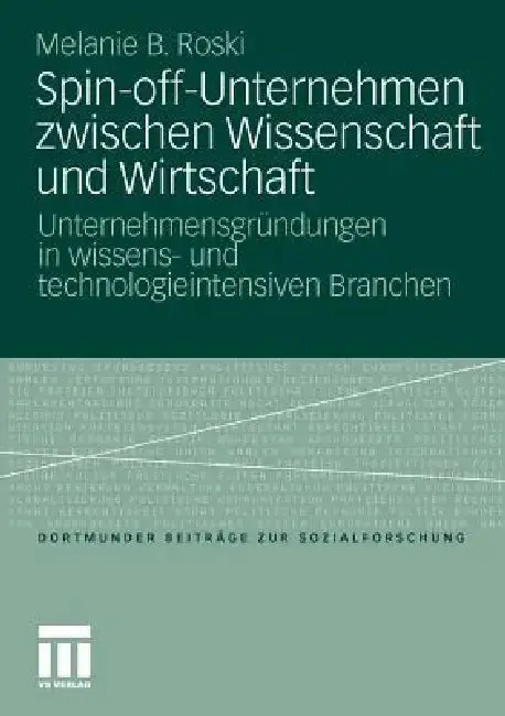 Cover of Spin-Off-Unternehmen Zwischen Wissenschaft Und Wirtschaft