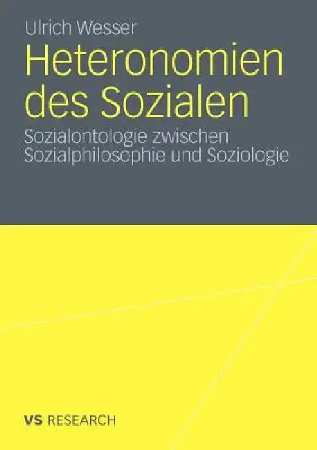Cover of Heteronomien Des Sozialen