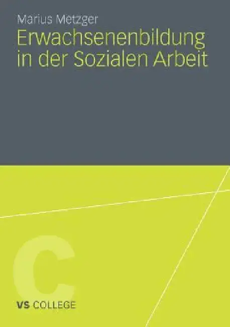 Cover of Erwachsenenbildung in Der Sozialen Arbeit
