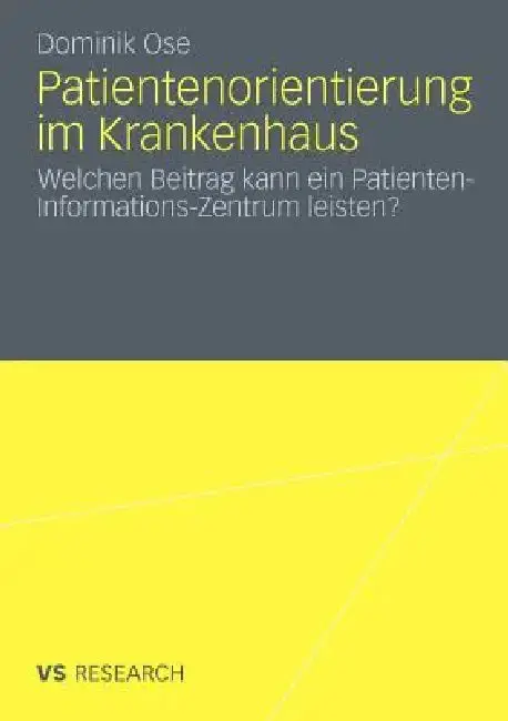 Cover of Patientenorientierung Im Krankenhaus