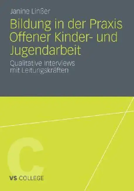 Cover of Bildung in Der PRAXIS Offener Kinder- Und Jugendarbeit