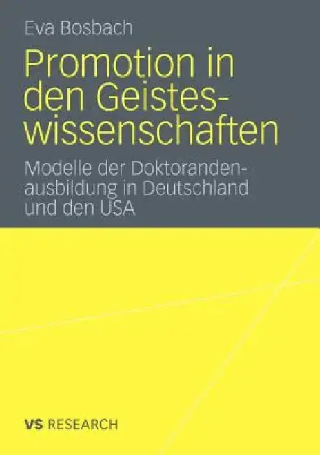 Cover of Promotion in Den Geisteswissenschaften