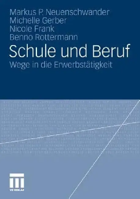 Cover of Schule Und Beruf