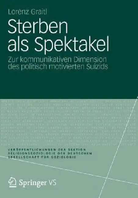 Cover of Sterben ALS Spektakel