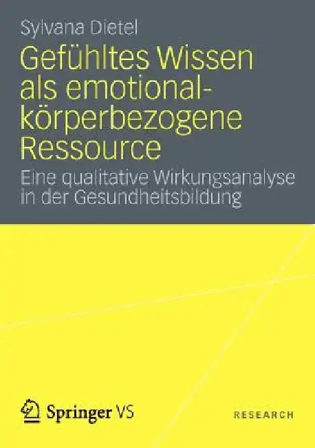 Cover of Gefühltes Wissen ALS Emotional-Körperbezogene Ressource