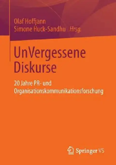 Cover of Unvergessene Diskurse