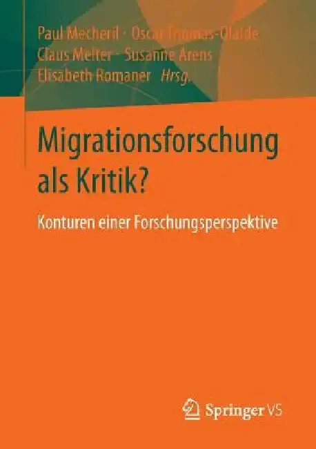 Cover of Migrationsforschung ALS Kritik?