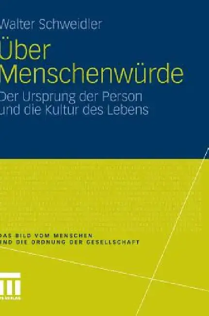 Cover of Über Menschenwürde