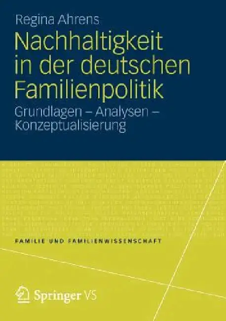 Cover of Nachhaltigkeit in Der Deutschen Familienpolitik