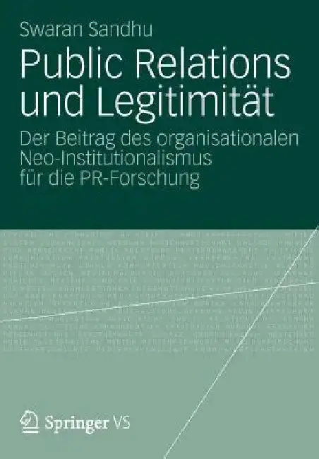 Cover of Public Relations Und Legitimität