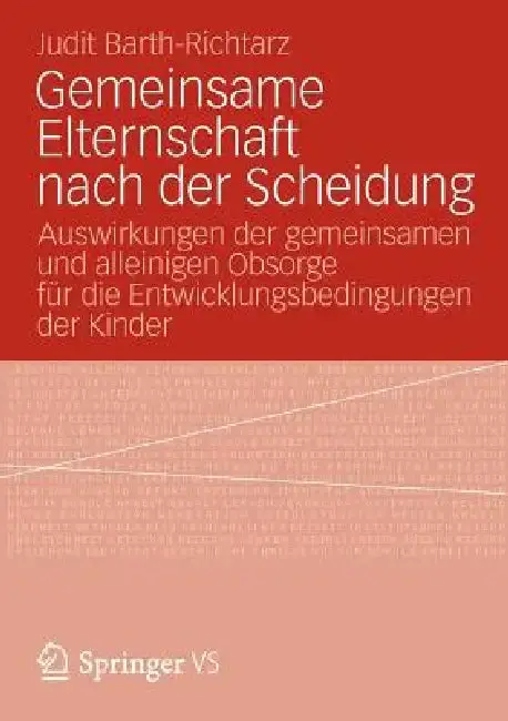 Cover of Gemeinsame Elternschaft Nach Der Scheidung