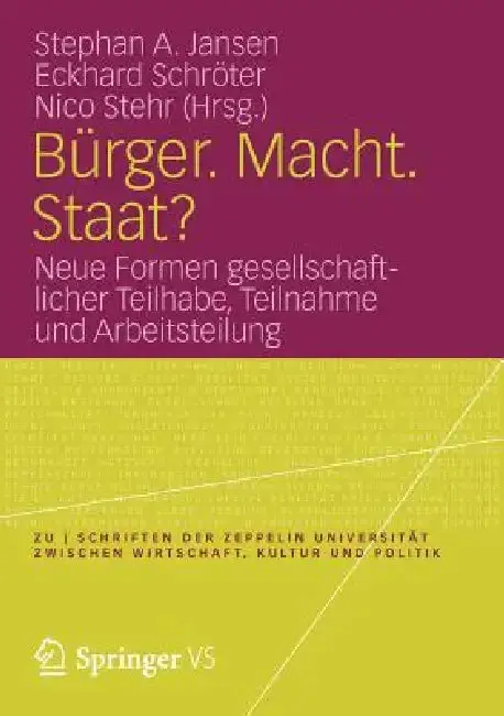 Cover of Bürger. Macht. Staat?