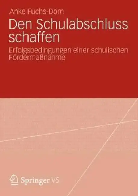 Cover of Den Schulabschluss Schaffen
