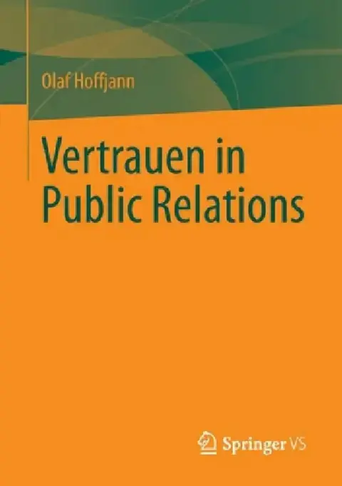 Cover of Vertrauen in Public Relations