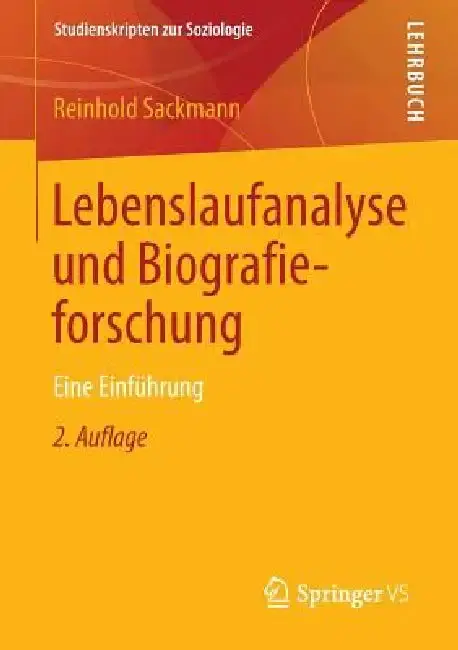 Cover of Lebenslaufanalyse Und Biografieforschung