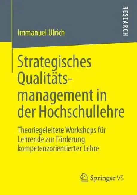 Cover of Strategisches Qualitätsmanagement in Der Hochschullehre
