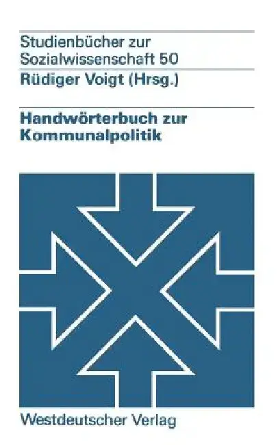 Cover of Handwörterbuch Zur Kommunalpolitik