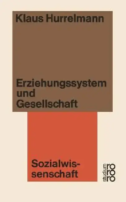 Cover of Erziehungssystem Und Gesellschaft