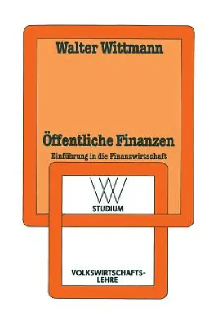 Cover of Öffentliche Finanzen