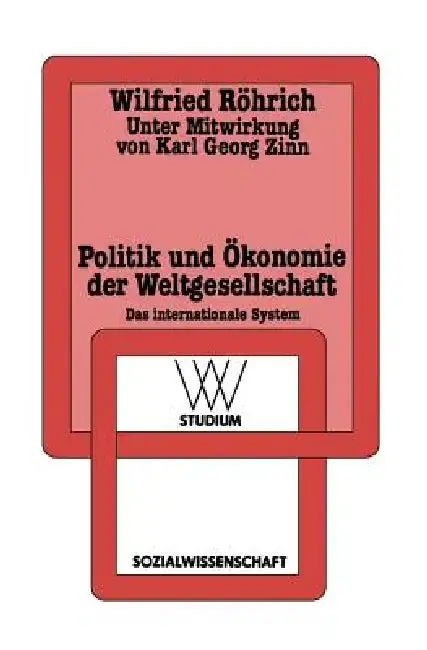 Cover of Politik Und Ökonomie Der Weltgesellschaft