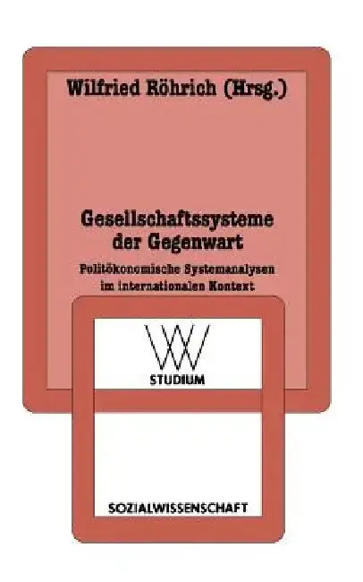 Cover of Gesellschaftssysteme Der Gegenwart