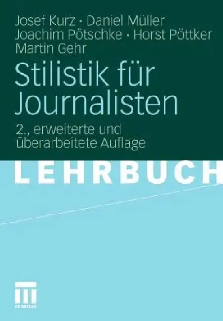 Cover of Stilistik Für Journalisten