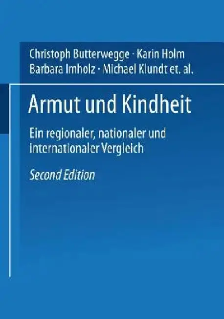 Cover of Armut Und Kindheit