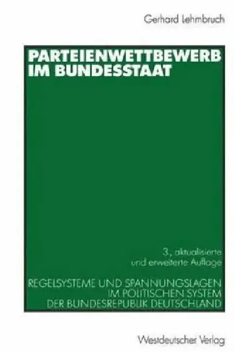 Cover of Parteienwettbewerb Im Bundesstaat