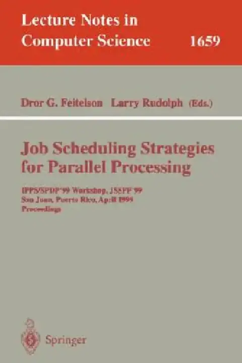 Cover of Job Scheduling Strategies for Parallel Processing