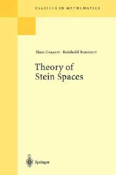 Cover of Theory of Stein Spaces
