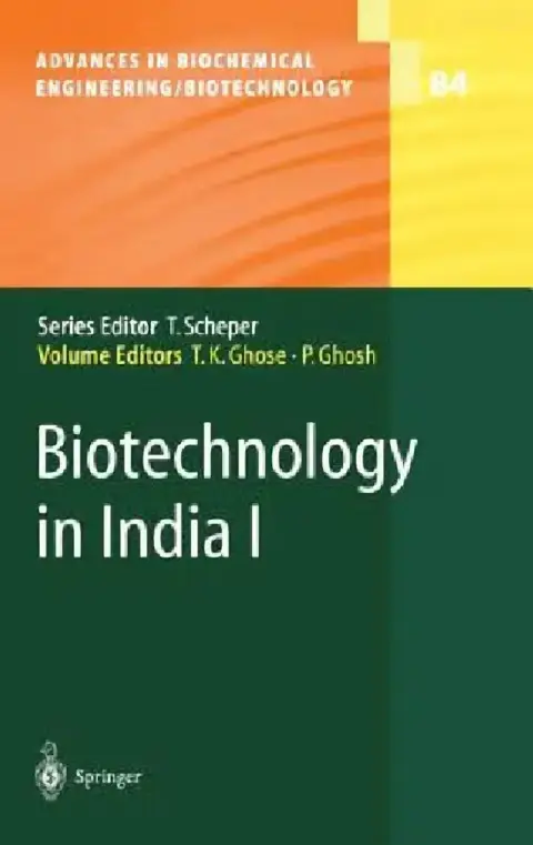 Cover of Biotechnology in India I