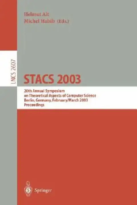 Cover of Stacs 2003