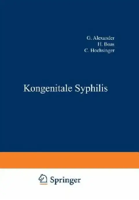 Cover of Kongenitale Syphilis
