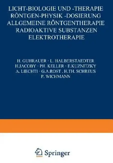 Cover of Licht-Biologie Und -Therapie Röntgen-Physik -Dosierung