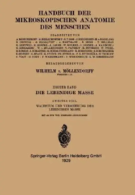 Cover of Die Lebendige Masse