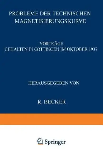 Cover of Probleme Der Technischen Magnetisierungskurve