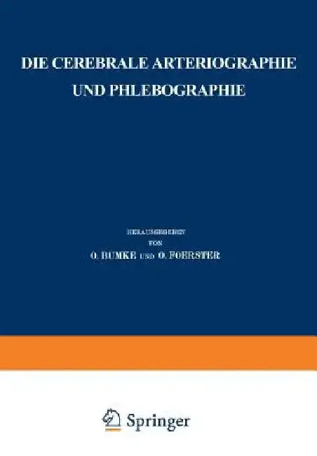 Cover of Die Cerebrale Arteriographie Und Phlebographie