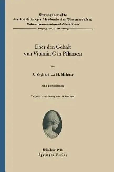 Cover of Über Den Gehalt Von Vitamin C in Pflanzen