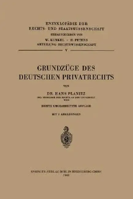 Cover of Grundzüge Des Deutschen Privatrechts