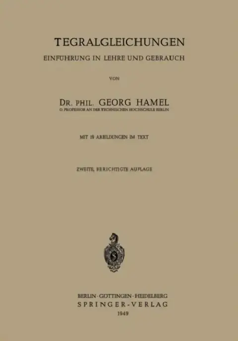 Cover of Integralgleichungen