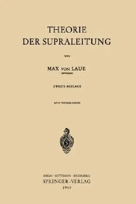 Cover of Theorie Der Supraleitung