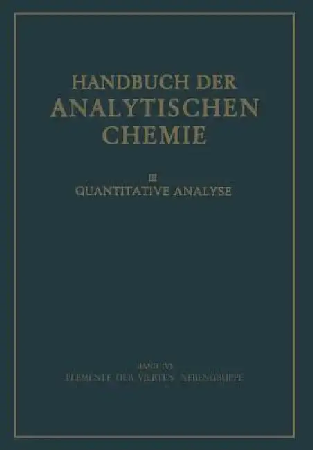 Cover of Elemente Der Vierten Nebengruppe