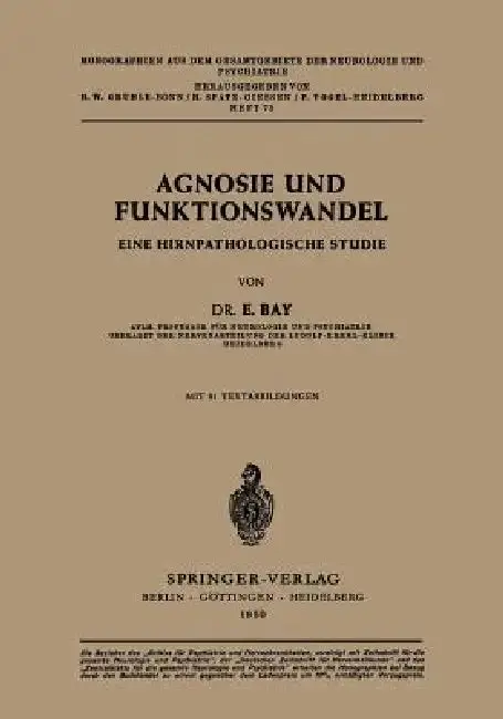 Cover of Agnosie Und Funktionswandel