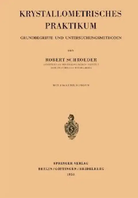Cover of Krystallometrisches Praktikum