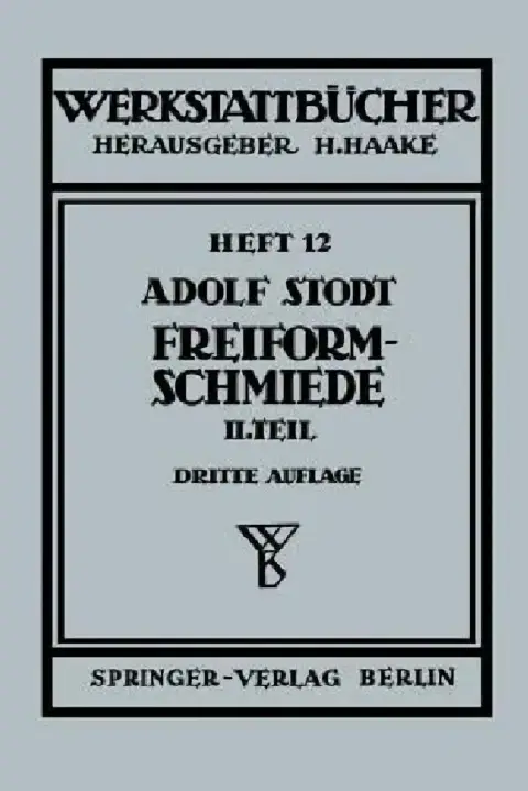 Cover of Freiformschmiede