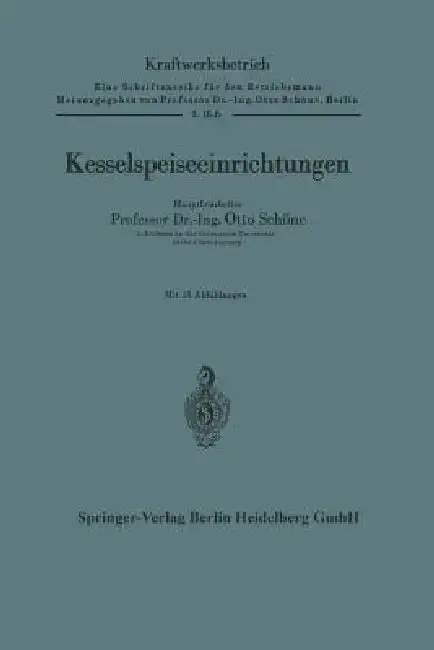 Cover of Kesselspeiseeinrichtungen