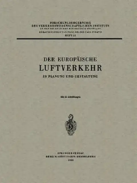 Cover of Der Europäische Luftverkehr