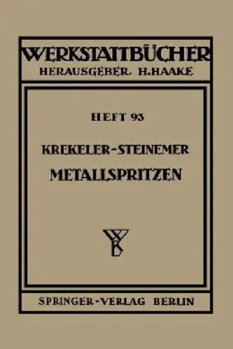 Cover of Metallspritzen